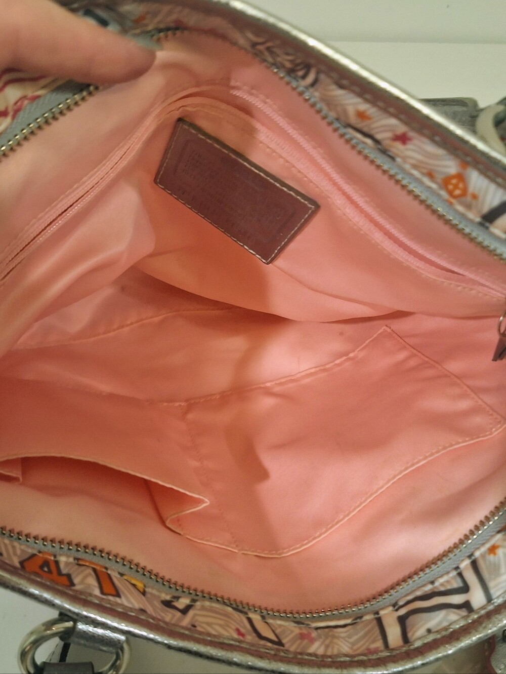 Coach RARE Vintage Poppy Butterfly Graffiti Shoulder Satchel Bag #K1076-F15712 - Picture 10 of 15
